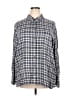 Treasure & Bond Plaid Gray Long Sleeve Button-Down Shirt Size 2X - photo 1