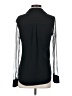 Express 100% Polyester Black Long Sleeve Blouse Size S - photo 2
