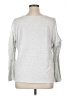 Ann Taylor LOFT Gray Long Sleeve Top Size XL - photo 2