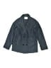 Zara Chevron-herringbone Blue Coat Size 7 - photo 1