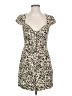 About Us 100% Polyester Animal Print Ivory Cocktail Dress Size S - photo 1