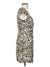 About Us 100% Polyester Animal Print Ivory Cocktail Dress Size S - photo 4