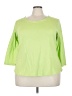 Ruby Rd. Green 3/4 Sleeve T-Shirt Size 3X - photo 1