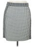Banana Republic 100% Polyester Houndstooth Gray Formal Skirt Size 8 - photo 1
