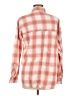 Old Navy 100% Cotton Plaid Orange Long Sleeve Button-Down Shirt Size M - photo 2
