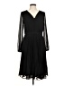 Ann Taylor 100% Polyester Black Cocktail Dress Size 6 - photo 1