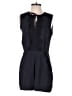 H&M 100% Polyester Solid Black Romper Size 8 - photo 1