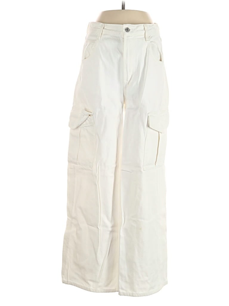 Pre-owned Agolde Cargo Pants In White