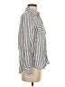 Workshop Republic Clothing Stripes Silver Long Sleeve Blouse Size XS - photo 4