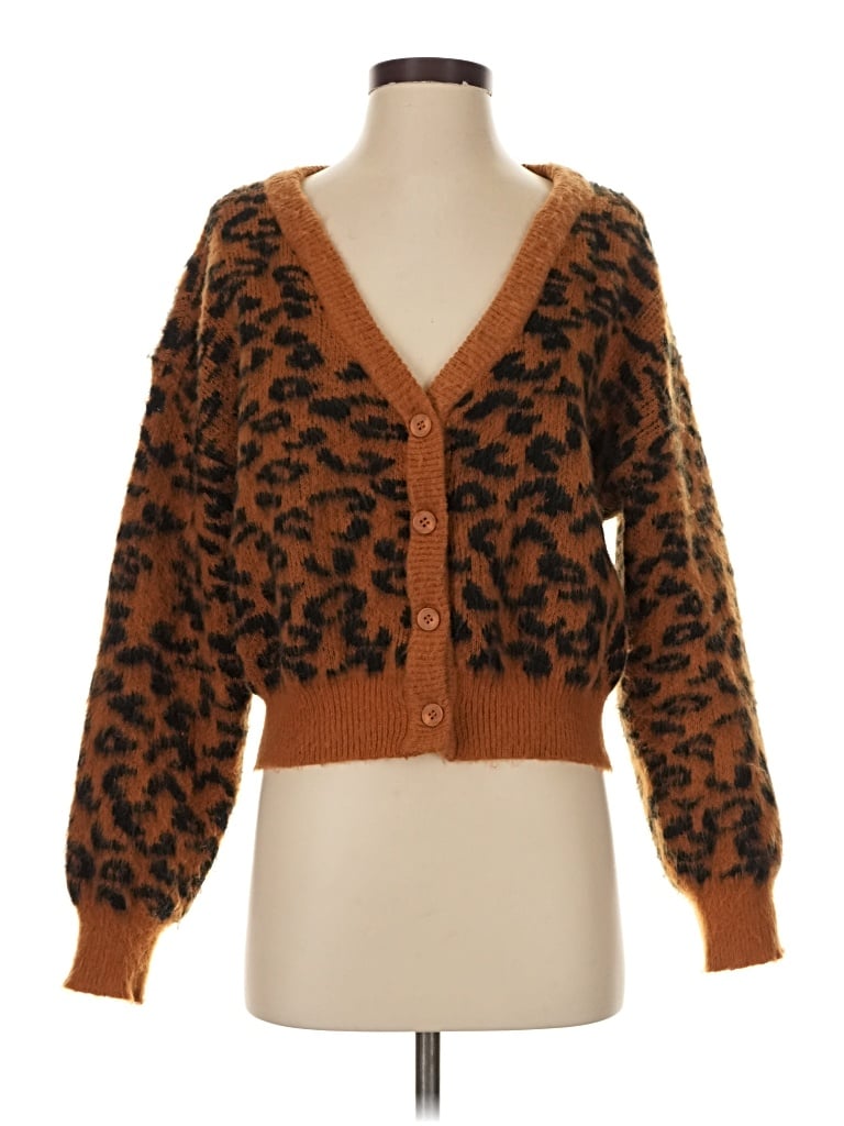 Pre-owned Rsq Cardigan Sweater In Brown