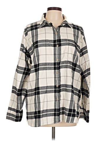 American Eagle Outfitters Long Sleeve Button-Down Shirt (view 1)