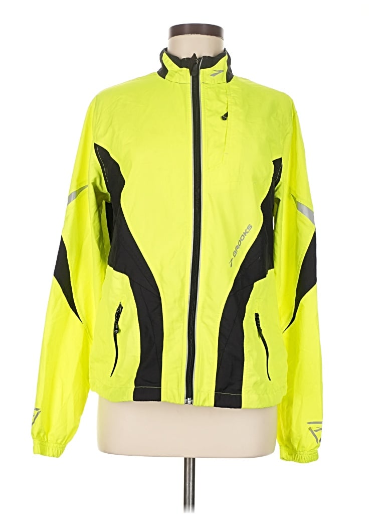 Pre-owned Brooks Windbreaker Jacket In Yellow