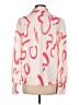 Assorted Brands 100% Polyester Print Pink 3/4 Sleeve Blouse Size L - photo 2
