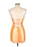 Unbranded 100% Polyester Metallic Orange Cocktail Dress Size 10 - photo 2