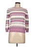 Alfred Dunner Stripes Pink Pullover Sweater Size L (petite) - photo 1