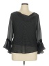 MSK 100% Polyester Black 3/4 Sleeve Blouse Size XL - photo 1
