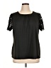 Unbranded Black Short Sleeve Top Size 1X - photo 1