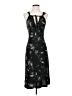BCBG Floral Black Cocktail Dress Size XS - photo 1