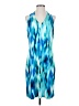 Tommy Bahama Print Blue Cocktail Dress Size P (petite) - photo 1