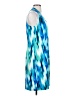 Tommy Bahama Print Blue Cocktail Dress Size P (petite) - photo 4