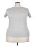 Torrid Silver Short Sleeve Turtleneck Size 3X Plus (3) - photo 1