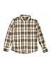 Nordstrom 100% Cotton Plaid Ivory Long Sleeve Button-Down Shirt Size 8 - 10 - photo 1