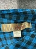 Penelope 100% Polyester Houndstooth Blue Long Sleeve Blouse Size M - photo 7