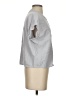 DKNY Gray Short Sleeve Blouse Size XS - photo 4