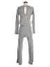 Lou & Grey Metallic Gray Jumpsuit Size XXS - photo 2