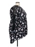 Torrid Floral Black 3/4 Sleeve Blouse Size 3X Plus (3) - photo 4