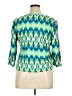 Ruby Rd. Teal 3/4 Sleeve Blouse Size XL - photo 2
