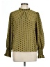 Shein Polka Dots Green Long Sleeve Blouse Size L - photo 1