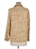 Zara Animal Print Tan Long Sleeve Blouse Size M - photo 2