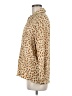 Zara Animal Print Tan Long Sleeve Blouse Size M - photo 5