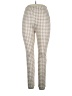 Unbranded Houndstooth Ivory Brown Casual Pants Size XL - photo 1