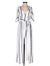 Crystal Doll 100% Polyester Stripes White Jumpsuit Size 5 - photo 1