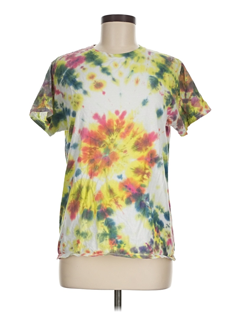 Pre-owned Gildan Short Sleeve T-shirt In Yellow