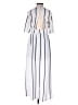 Crystal Doll 100% Polyester Stripes White Jumpsuit Size 5 - photo 2
