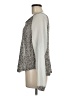 Sparkle & Fade 100% Polyester Silver Long Sleeve Blouse Size M - photo 5