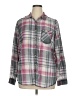 Maurices Plaid Gray Long Sleeve Blouse Size 14 (0) - photo 1