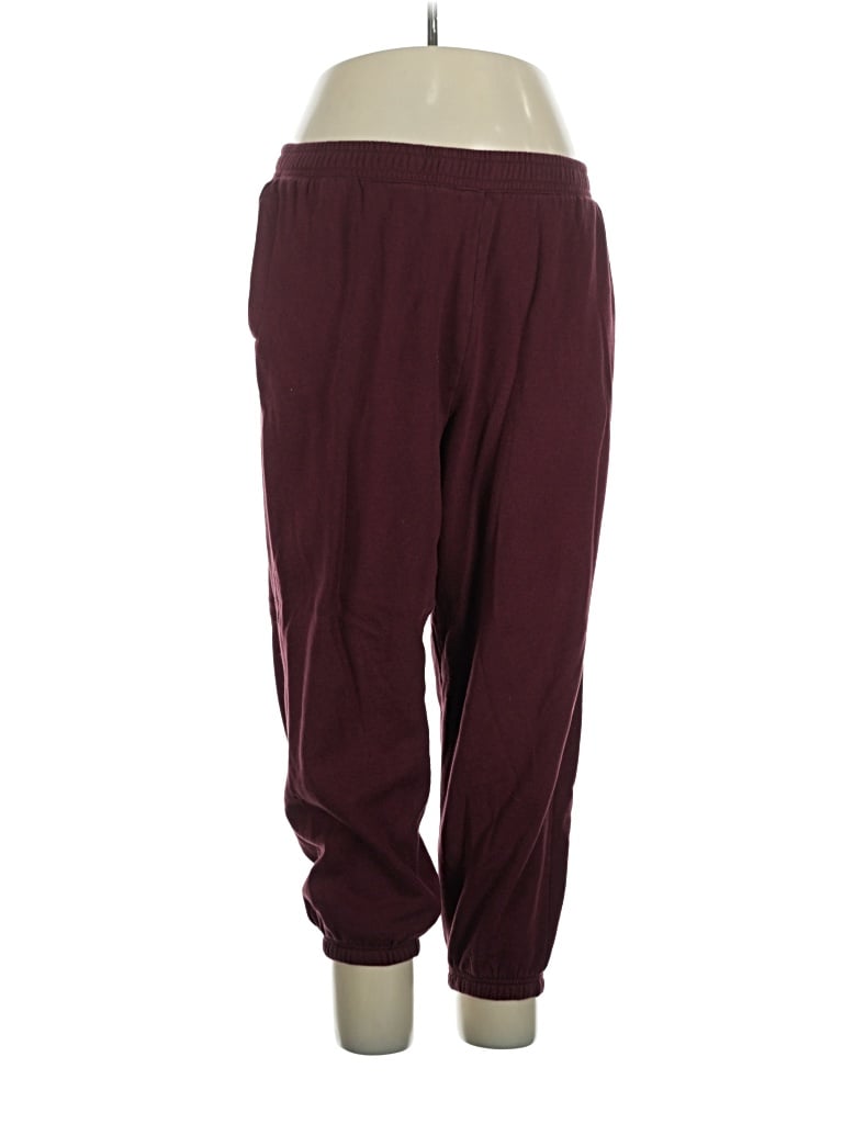 Pre-owned Cotton On Casual Pants In Burgundy
