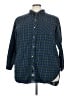 Mixit 100% Cotton Plaid Green 3/4 Sleeve Button-Down Shirt Size 3X - photo 1