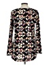 Lularoe Floral Graphic Black Long Sleeve Henley Size L - photo 2