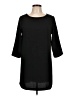 Veronica M. Solid Black Casual Dress Size L - photo 1
