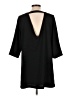Veronica M. Solid Black Casual Dress Size L - photo 2