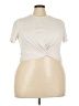 Shein Ivory Short Sleeve Top Size 3X - photo 1