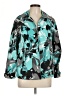 Sag Harbor 100% Polyester Print Teal Jacket Size 12 - photo 1