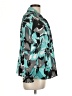 Sag Harbor 100% Polyester Print Teal Jacket Size 12 - photo 4