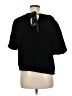 Gap 100% Polyester Black Short Sleeve Top Size M - photo 2