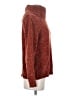 Volcom 100% Polyester Tweed Red Brown Turtleneck Sweater Size S - photo 4